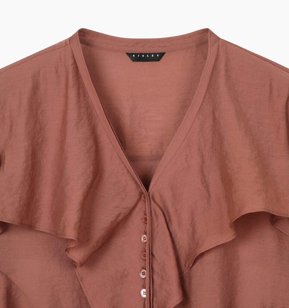 SHIRT - sisley k blouses - Brown | Sisley K image number 3
